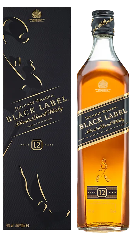 Johnnie Walker Black Label 12 ani Blended Whisky 0.7L